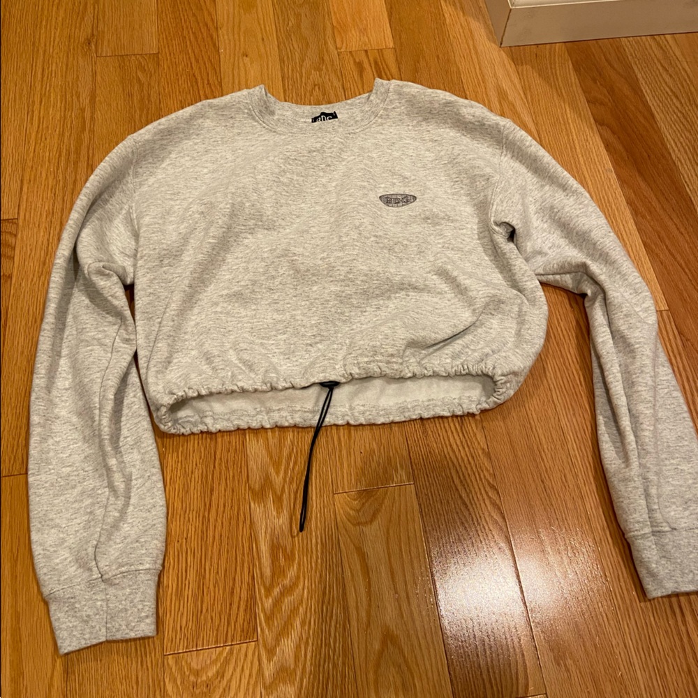 BDG Urban Outfitters Cropped Long Sleeve Crewneck Sweater
